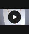 Cute Dolphin Gold Imitation Pendant With Thin Chain SMDR837